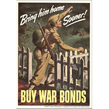 1:6 Scale US WWII Poster Bring him home sooner